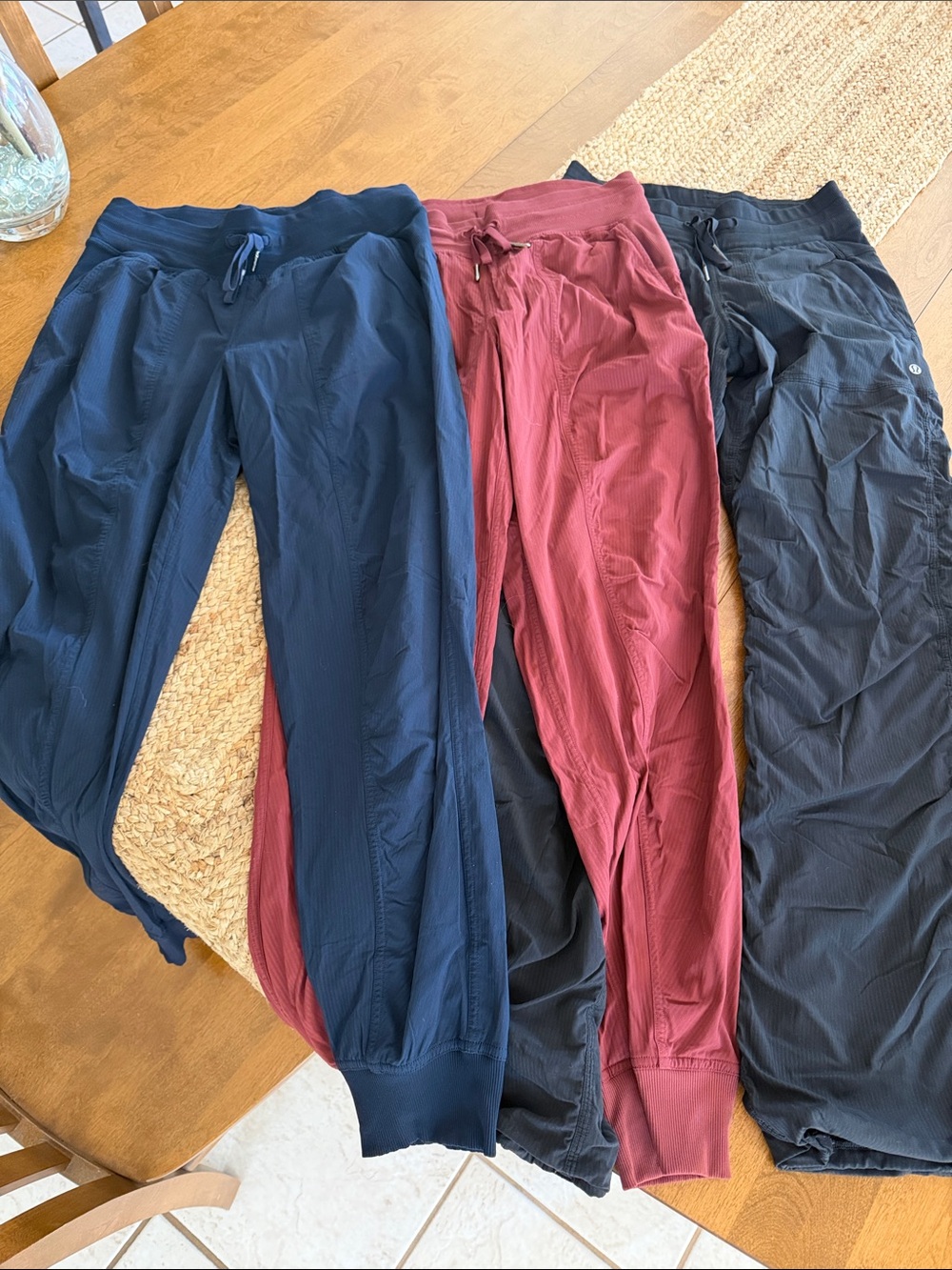 lululemon athletica Women's Jogger Trio - Navy, Burgundy, Black
